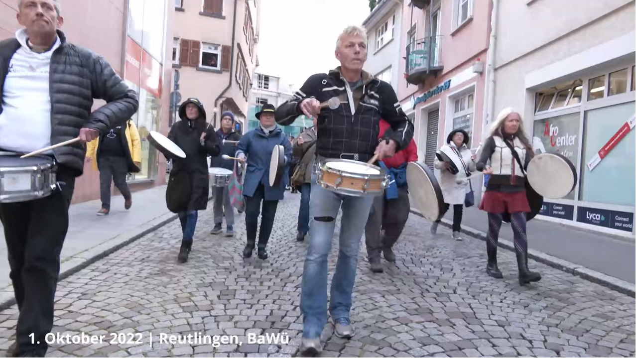Reutlingen 1.10.2022 - Demo gegen die Coronamaßnahmen