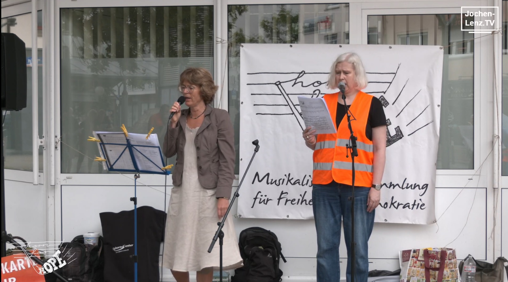 Stuttgart 30.6.2024 - Musikalische Versammlung f&uuml;r Freiheit und Demokratie-HORN FOR HOPE (FULL)