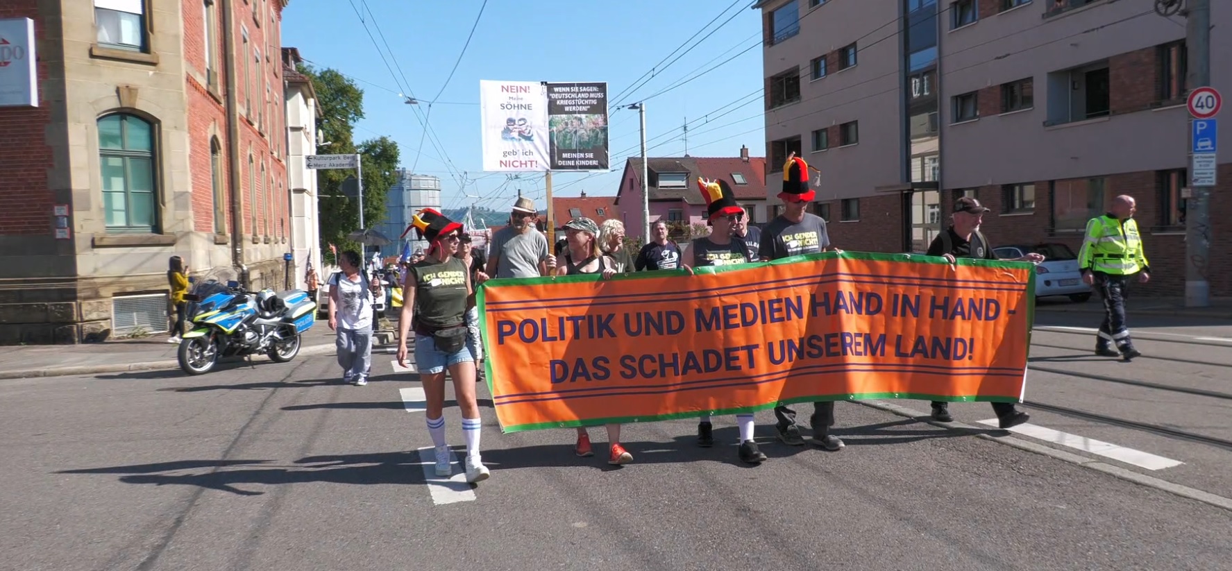 Stuttgart 21.9.2024 - Demo vor dem S&uuml;dwestrundfunk  SWR