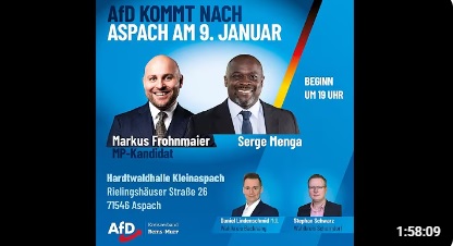 AFD Wahlkampfauftakt Kreisverband Rems-Murr in Aspach 9. Januar 2026
